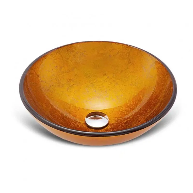 Umivaonik zlatne boje nadgradni GLASS - Mihovljan, Čakovec