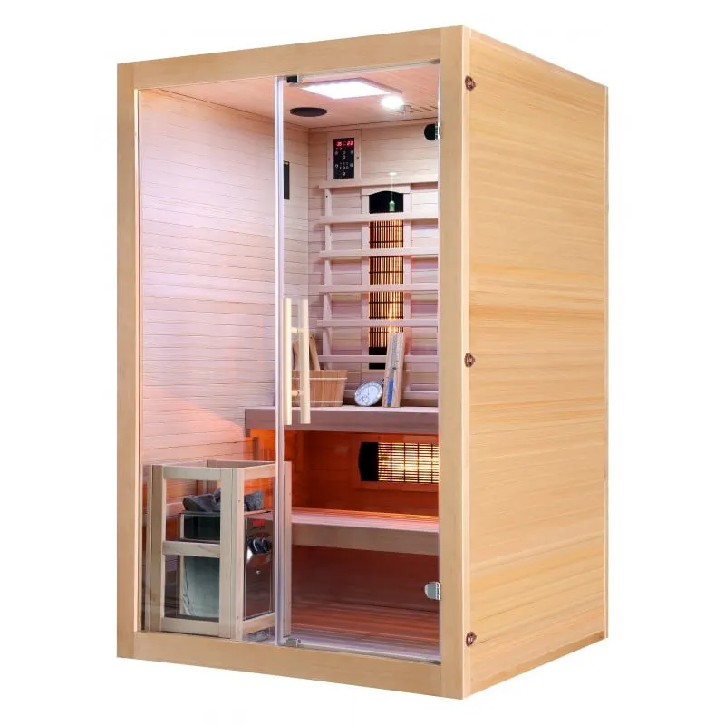 sauna infracrvena twincombi za 2 osobe 130 x 120 x 200 cm - slika 3
