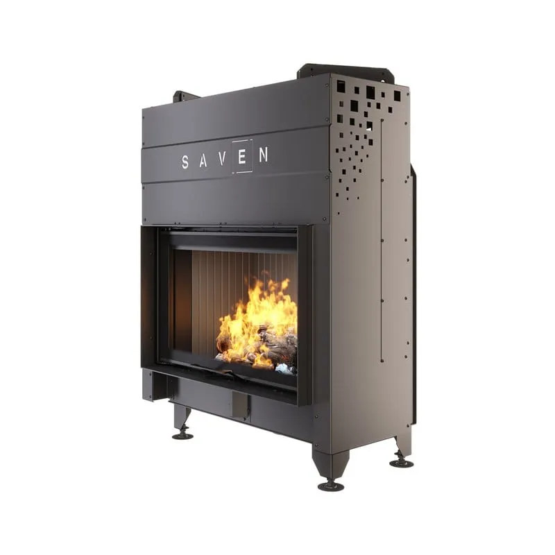 kamin ugradbeni g/saven energy up 80x50 (17,0 kw) eco - crni šamot - slika 3