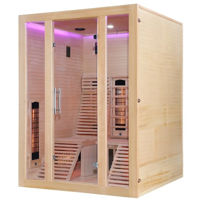 sauna infracrvena oslo kabina za 2 osobe 150x150x200 cm - slika 8