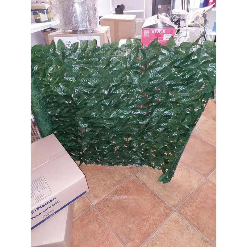 ograda od umjetnog lišća "lovor" zelena 1.0 x 20.0 m - slika 3