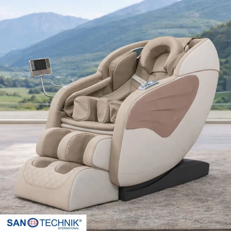Masažna fotelja luksuzna bež-bijela 70x140x104 cm - Mihovljan, Čakovec