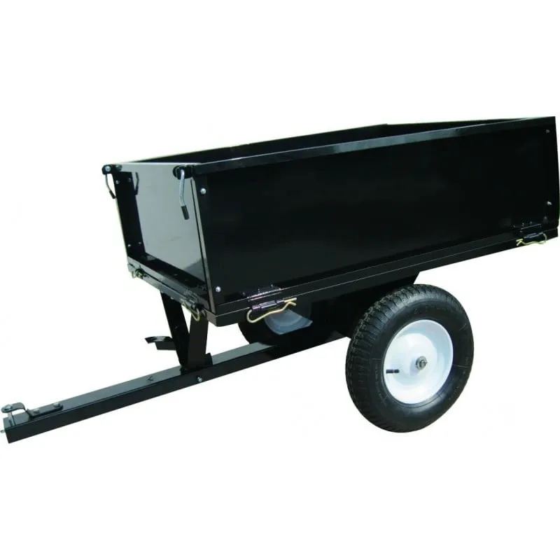 prikolica za vrtni traktor, metalna, 103x83x29cm, do 226kg - slika 3