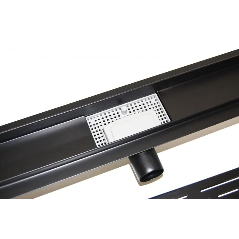 tuš kanal 60 cm nehrđajući čelik crna mat - slika 3