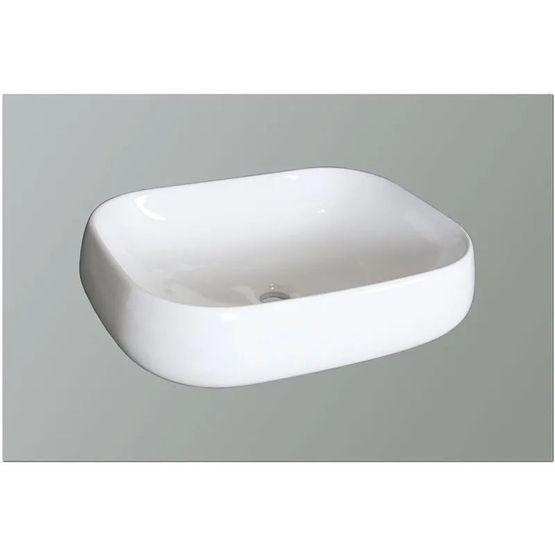 mila nadgradni keramički umivaonik 540x420x145 mm - slika 2