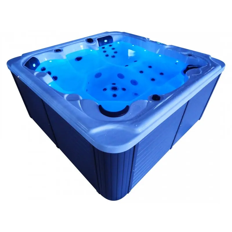 bazen hidromasažni- jacuzzi vanjski oasis maxi - bijeli mramor 210x210x95 cm - slika 22