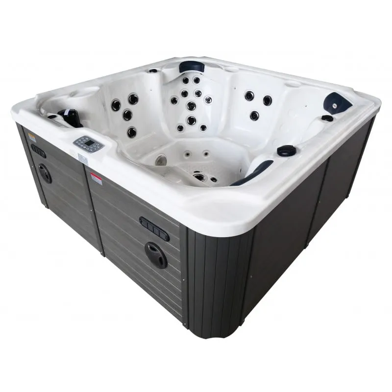 bazen hidromasažni- jacuzzi vanjski oasis maxi - bijeli mramor 210x210x95 cm - slika 14