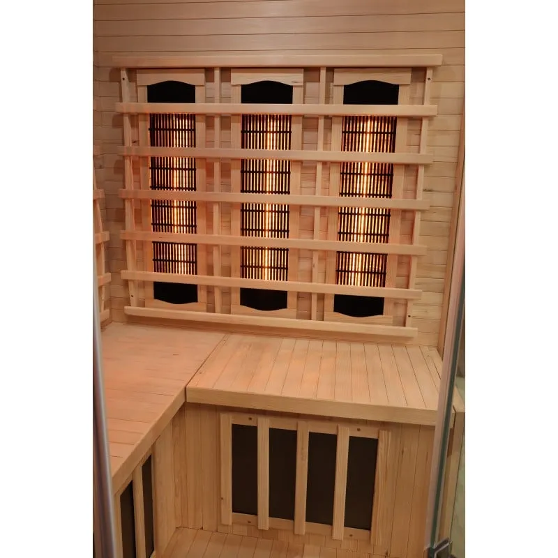 sauna supreme infracrvena za 2 osobe 120x120x190 cm - slika 5