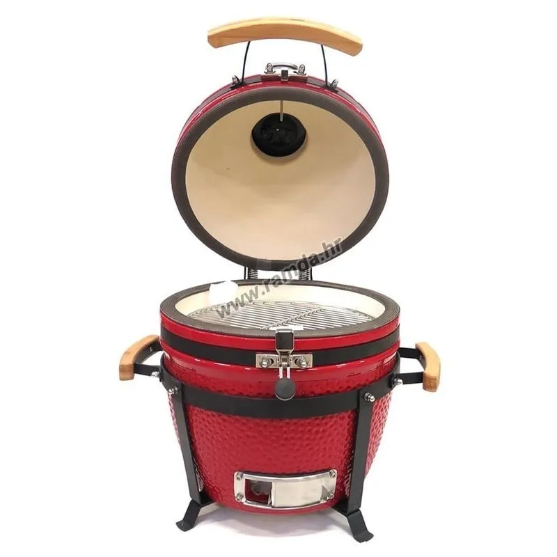 roštilj kamado žar pumpkin crven fi15" fi38cm - slika 2