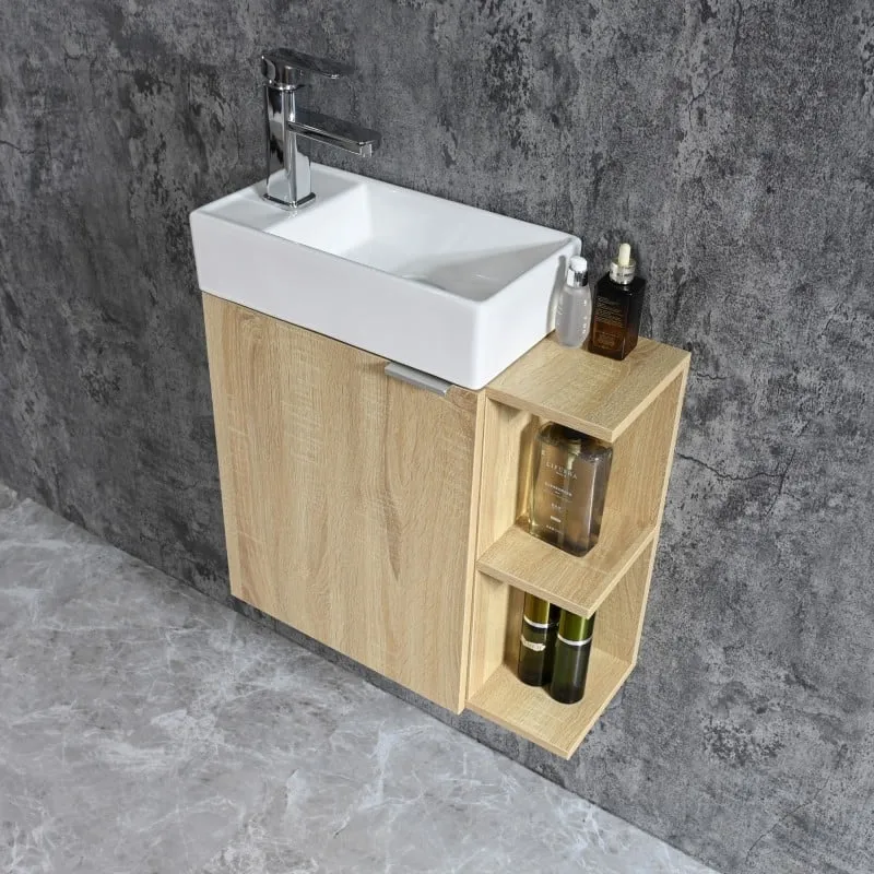 kupaonski set oblak 55x60cm smeđi - slika 4