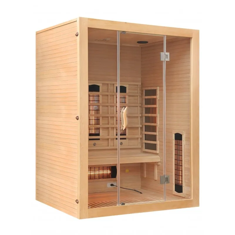 sauna infracrvena otvorena za 3 osobe 150x120x200 cm - slika 3