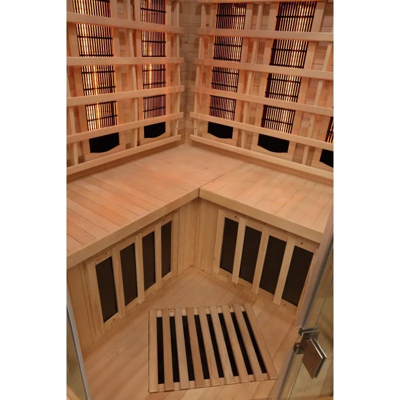 sauna supreme infracrvena za 2 osobe 120x120x190 cm - slika 4