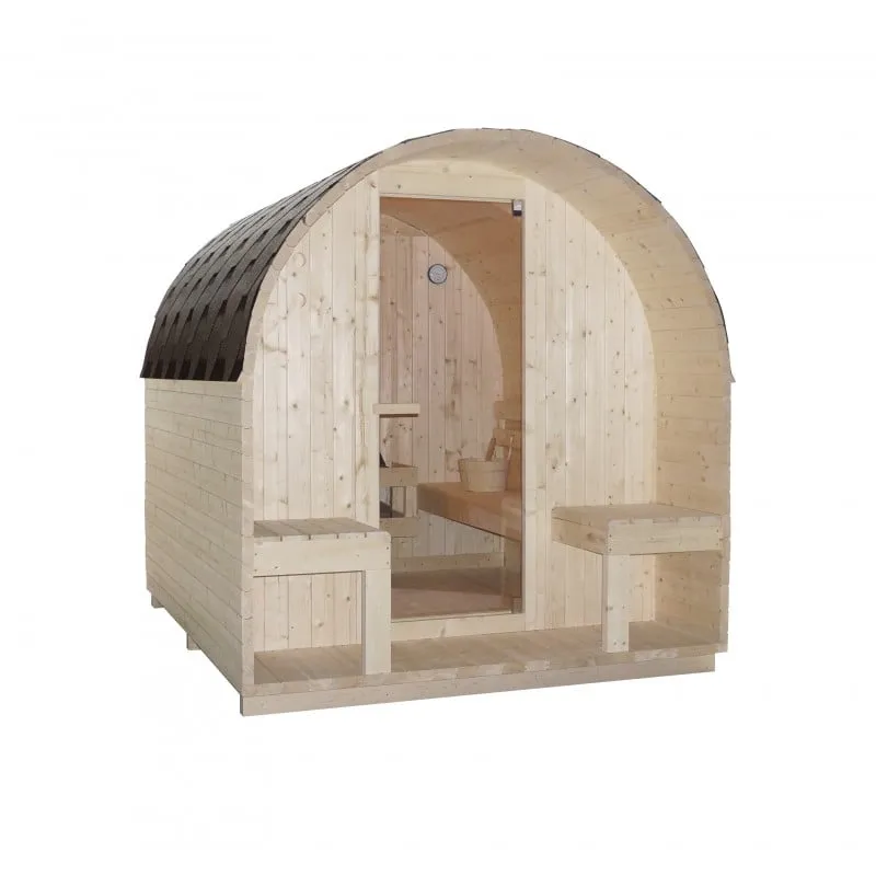 sauna vanjska island xl za 4 osebe 189x220x200 cm - slika 3