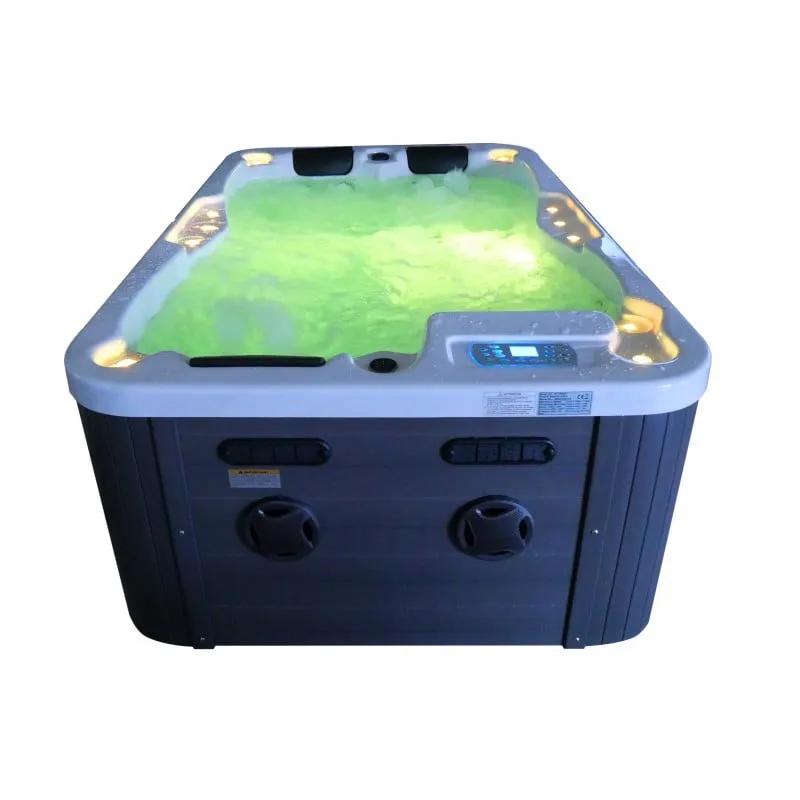 bazen hidromasažni - jacuzzi vanjski modena - bijeli mramor 205x130x70 cm - slika 20