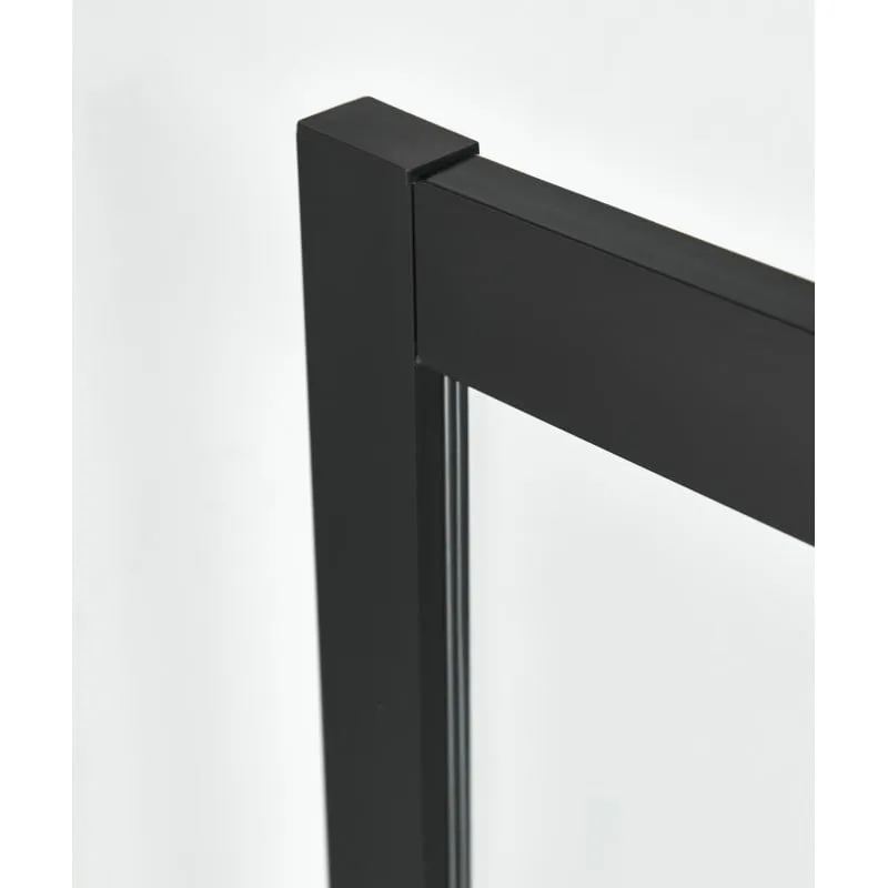 tuš kabina polukružna s 2 klizna vrata crne boje 88-90x88-90x195cm - slika 3
