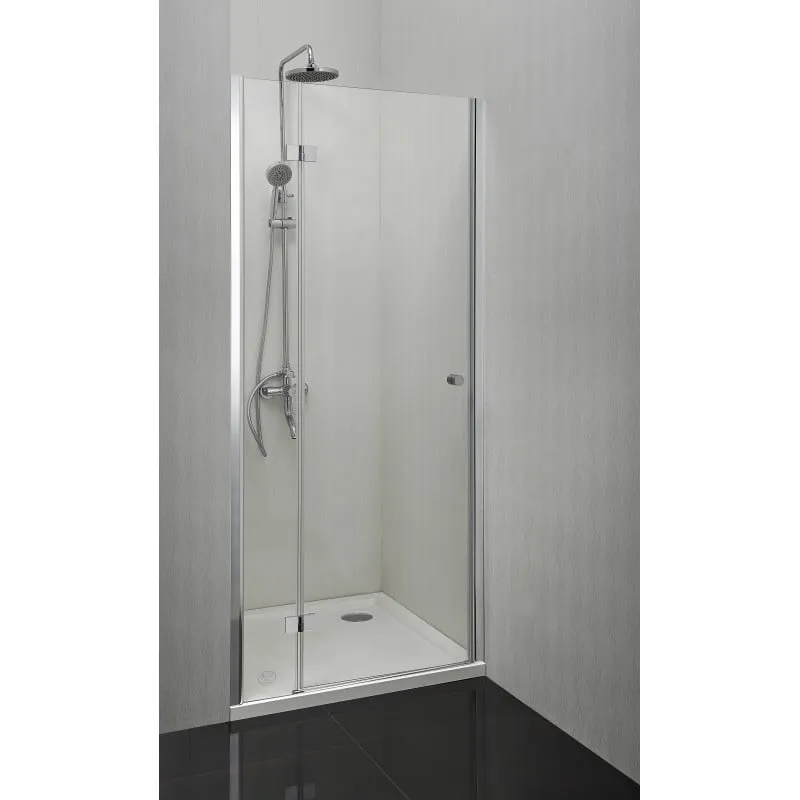 preklopna vrata za tuš kabinu simplyflex, krom 88,5-90x195cm - slika 2