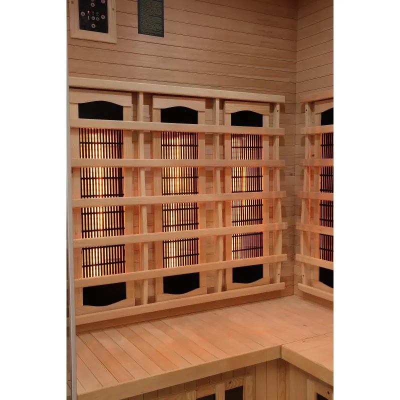 sauna supreme infracrvena za 2 osobe 120x120x190 cm - slika 6