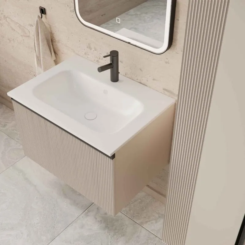 mirage 80 kupaonski ormarić kašmir s crnim ručkicama - slika 5