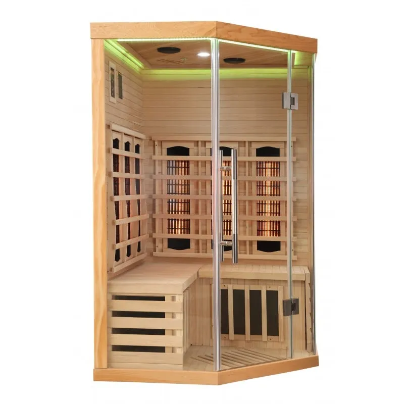 sauna supreme infracrvena za 2 osobe 120x120x190 cm - slika 17