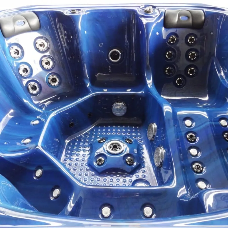 bazen hidromasažni-jacuzzi vanjski oasis maxi - plavi mramor 210x210x95 cm - slika 3