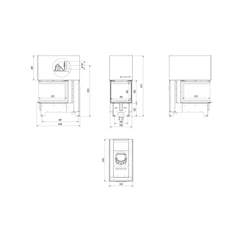ugradbeni kamin nbu 500 700 - slika 5