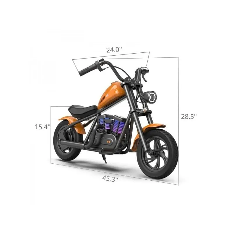 hyper gogo cruiser 12 plus električni motocikl za djecu - narančasti - slika 3