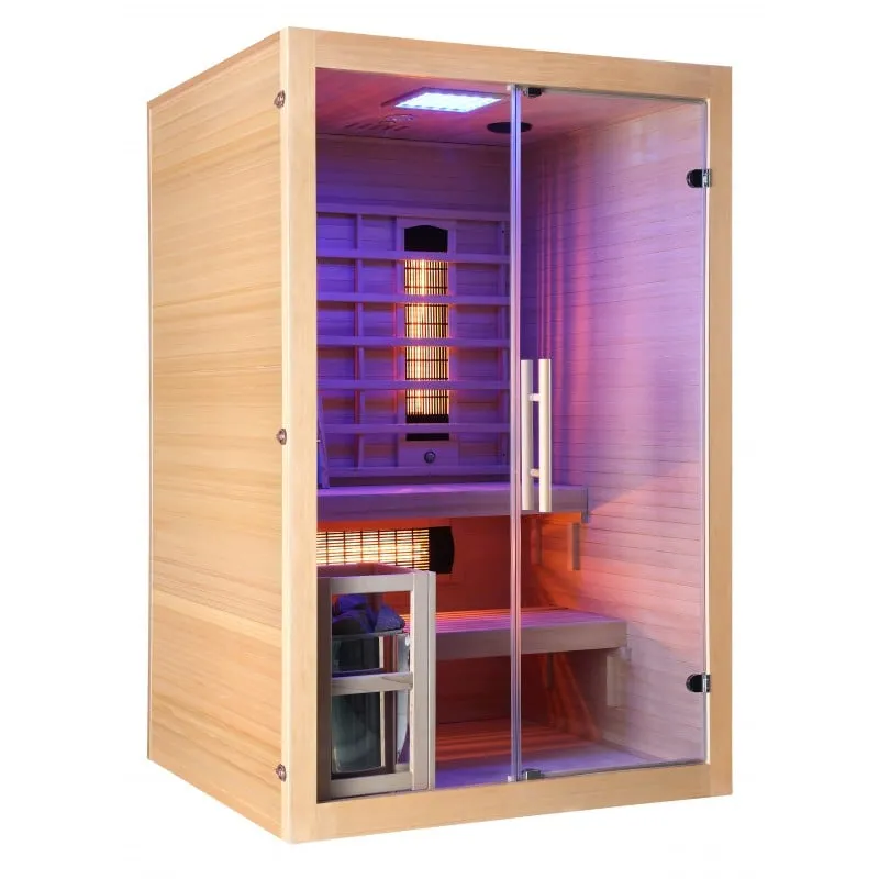 sauna infracrvena twincombi za 2 osobe 130 x 120 x 200 cm - slika 8