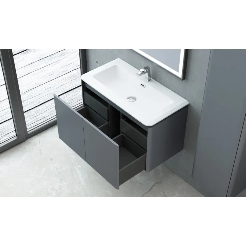 kupaonski set "gama 90" antracit - slika 4