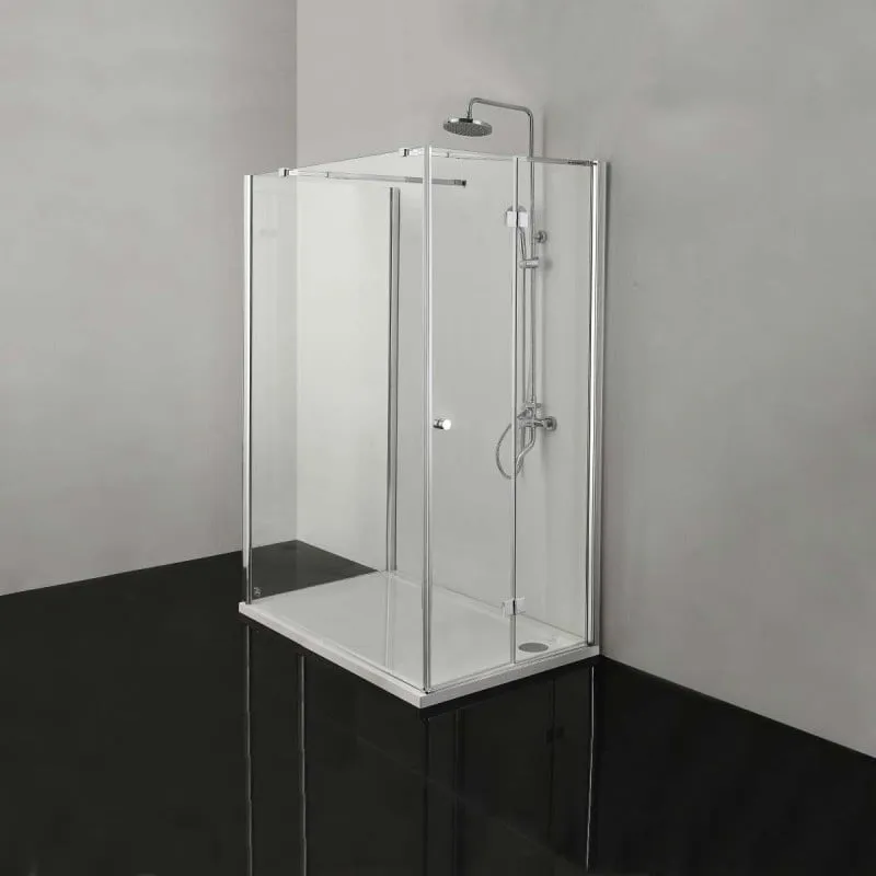 pregrada za tuš 152,5x195cm s teleskopskim nosačem - slika 5