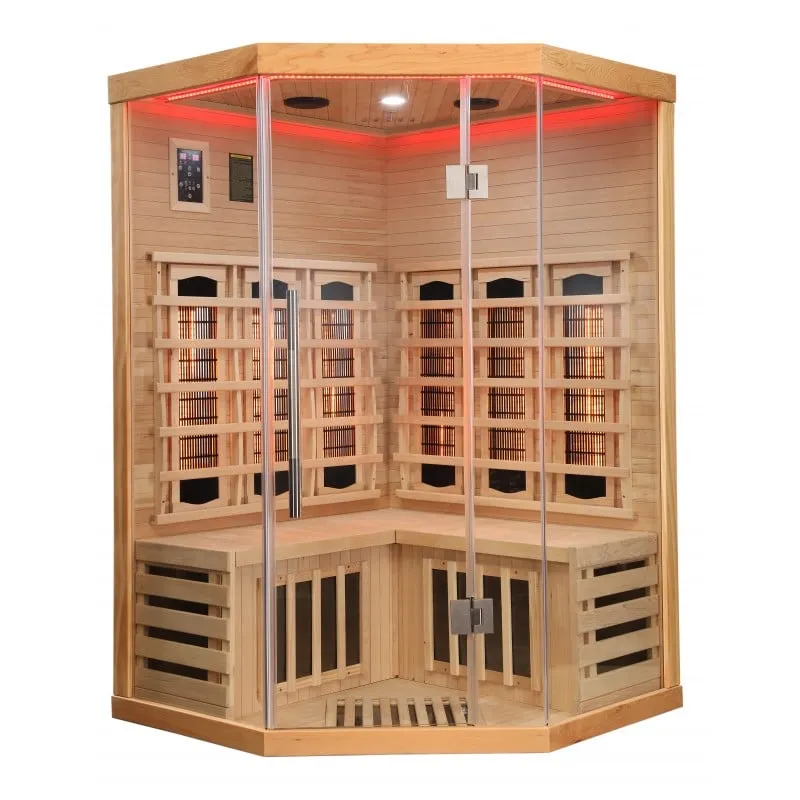 sauna supreme infracrvena za 2 osobe 120x120x190 cm - slika 19