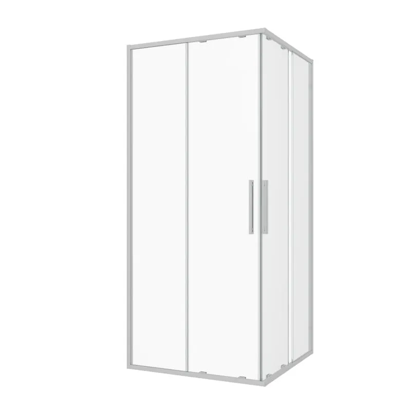 Pravokutna tuš kabina 70 x 200 cm, krom – Polovični set - 6mm ESG Easy-Clean - Mihovljan, Čakovec