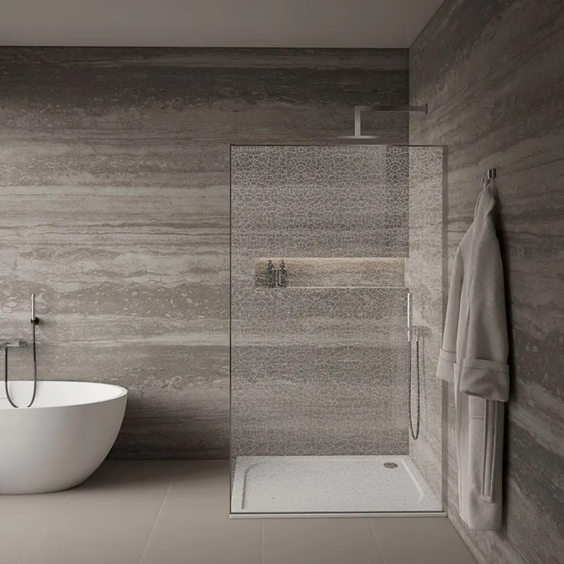 vetro brilliance line chrome 100 tuš stijena 100x200cm - slika 2