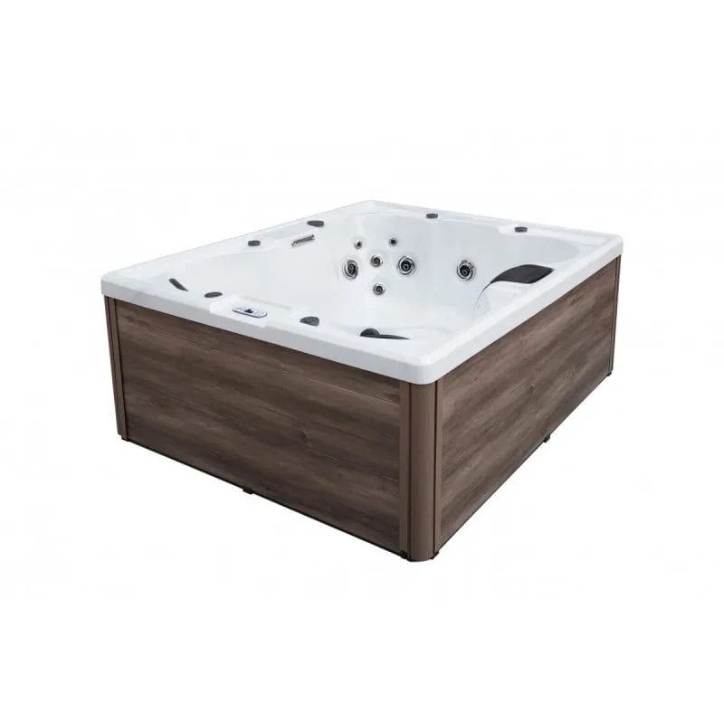 bazen hidromasažni - jacuzzi vanjski catania - bijeli mramor 210x180x82 cm - slika 2