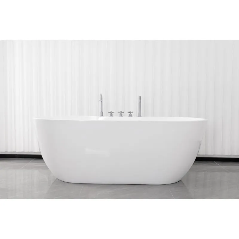 kada samostojeća aruba krom 170x75x58 cm - slika 7