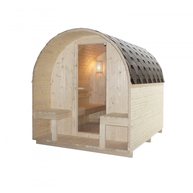 sauna vanjska island xl za 4 osebe 189x220x200 cm - slika 5