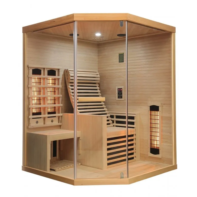sauna carbon 3 infracrvena za 2 osobe 150x150x195 cm - slika 2