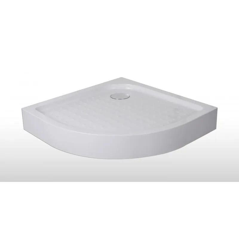 polukružna tuš kabina 90 cm bijela - slika 2