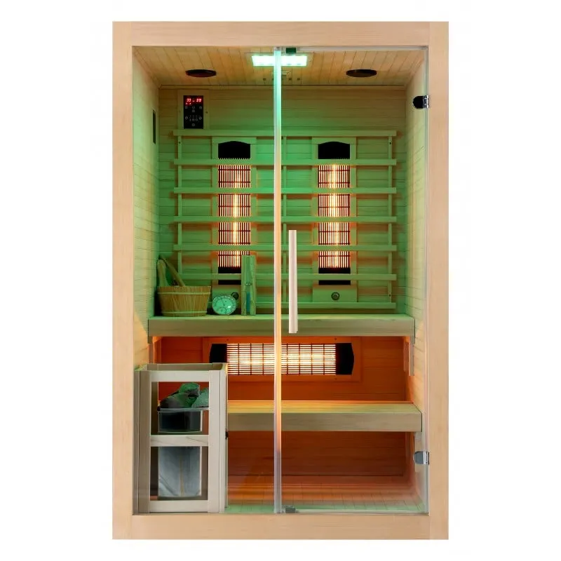 sauna infracrvena twincombi za 2 osobe 130 x 120 x 200 cm - slika 10