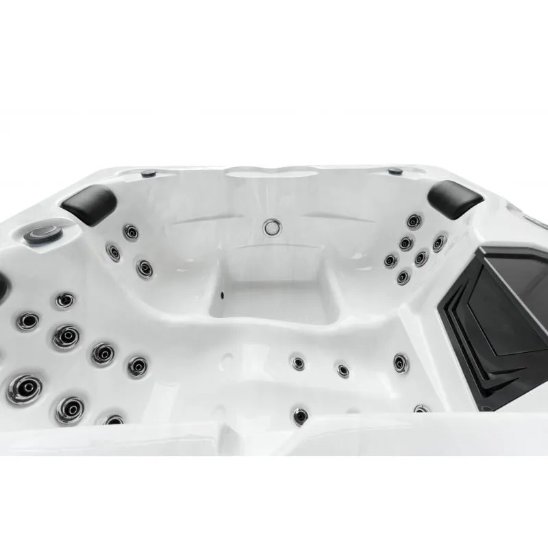 bazen hidromasažni - jacuzzi vanjski diablo - bijeli mramor 210x160x80 cm - slika 6