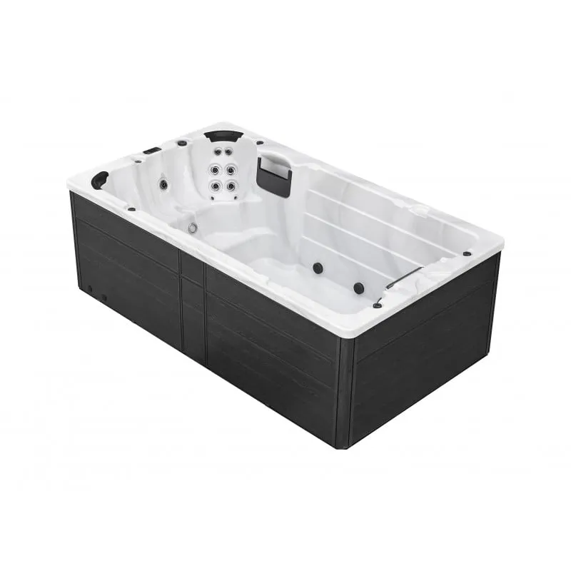 bazen hidromasažni-jacuzzi ibiza srebrno-bijela 400x228x131 cm - slika 3