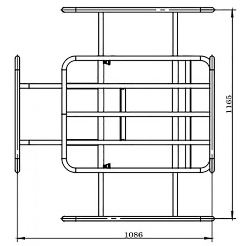 ewb150-100ltr transportni okvir zipper maschinen - slika 3
