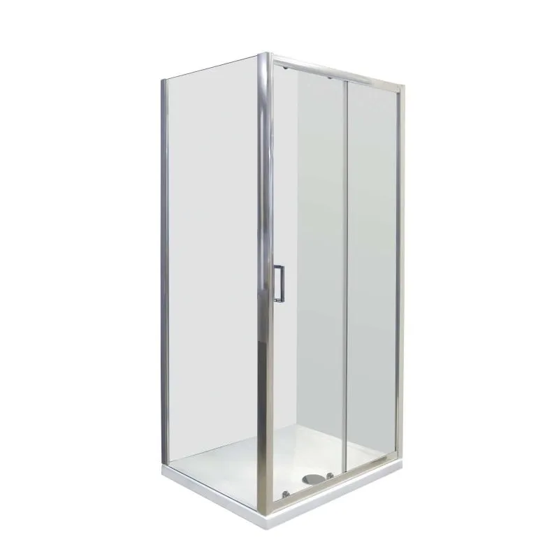 tuš vrata 110x195 cm flash wall 110 chrome - slika 2