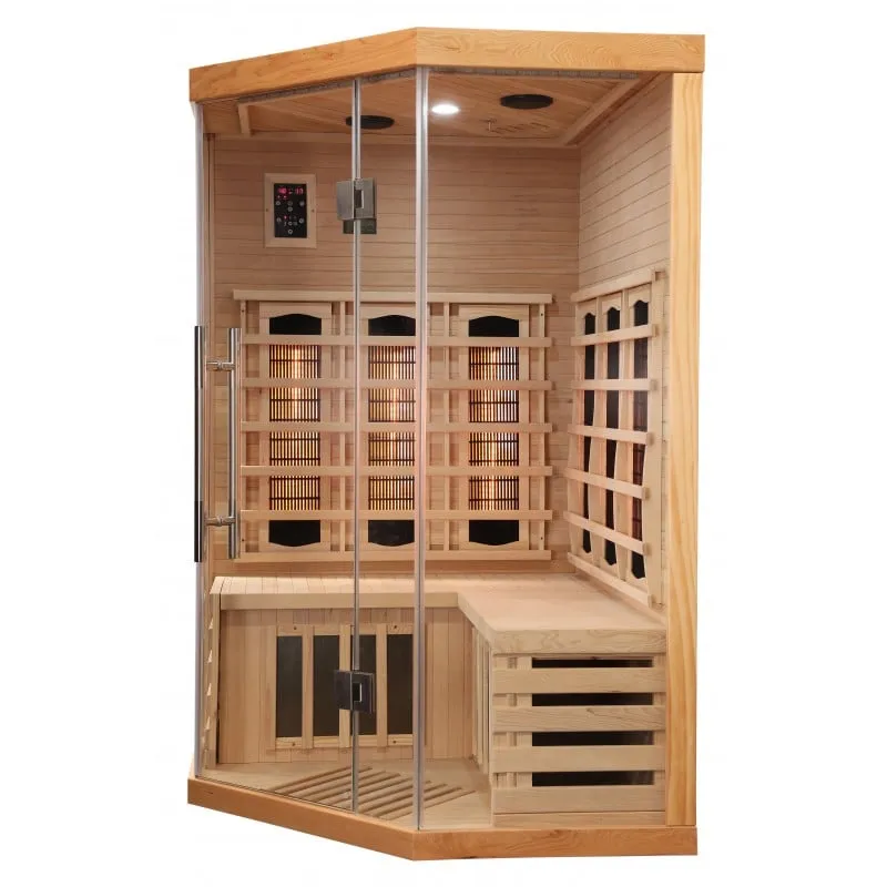 sauna supreme infracrvena za 2 osobe 120x120x190 cm - slika 13