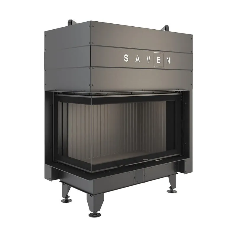 kamin ugradbeni g/saven energy up 85x50x47l (17,0 kw) - crni šamot - slika 5