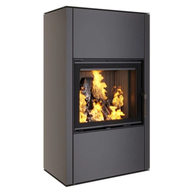 peć na drva samostojeća saven vatra xxl 60x50 black eco (10,2 kw) - slika 3