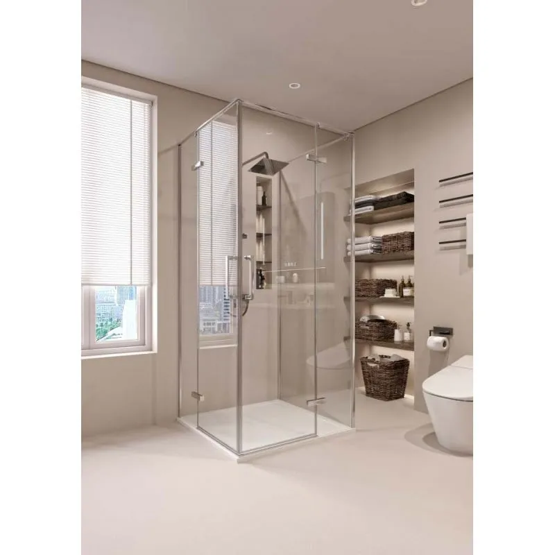 s parla side 90 chrome 90x195 cm staklena stranica - slika 2