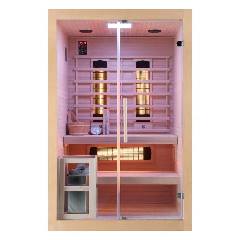 sauna infracrvena twincombi za 2 osobe 130 x 120 x 200 cm - slika 2