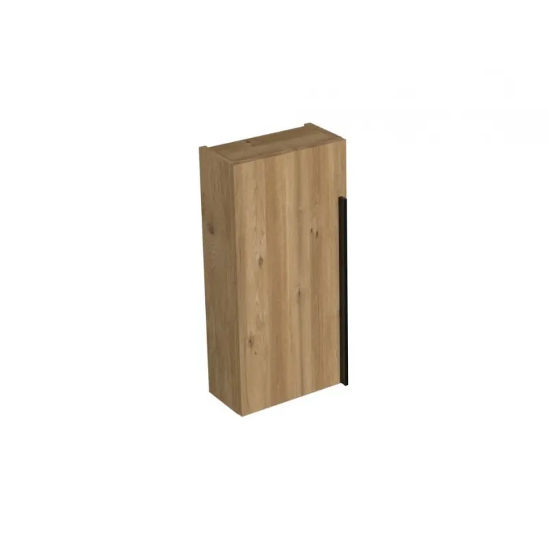 sharp bočni modularni kupaonski ormarić hrast natural crna ručkica - slika 1