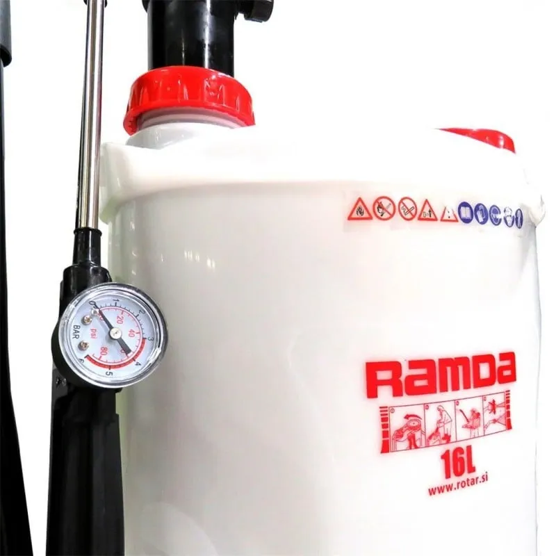 ramda prskalica ručna in baterijska li-ion 12v/8ah, 16l - slika 4