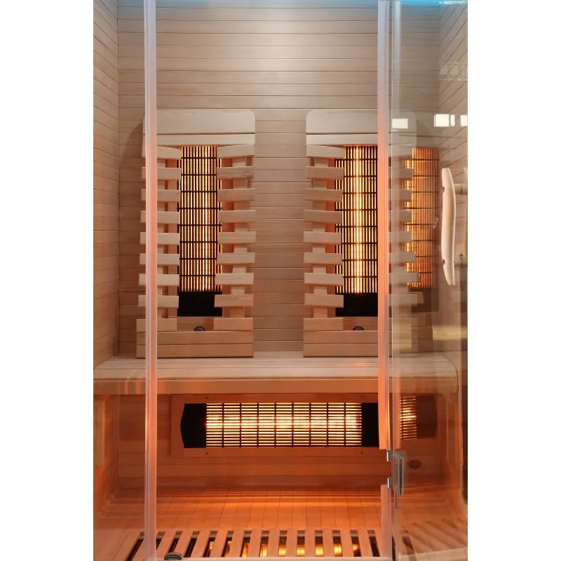sauna infracrvena kabina malmö 2 za 2 osobe 120x105x190 cm - slika 6